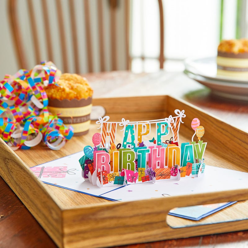Lovepop Birthday Pop-Up Card for Her, Him, Girls, Boys - 3D Celebration Cards - Happy Birthday Presents - 5" x 7" - Blank Notecard & Envelope Included - Image 5